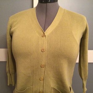 Vintage 90s Clio Silk/Cotton Cardigan